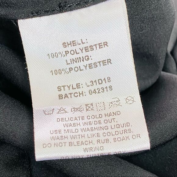 Lumier by Bariano black long ruffle dress size large - Picture 9 of 9